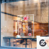 *～*プロモーション・ポインセティアAP20クリスマス ウィンドウサイン (カフェ窓)