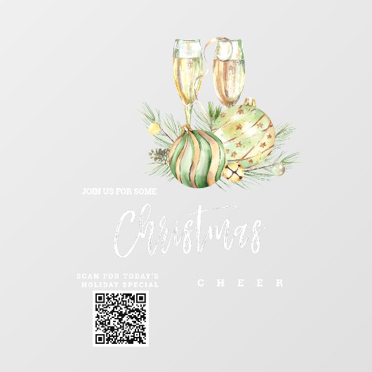 *~*プロモーションAP20クリスマス応援QR ウィンドウサイン (シート)