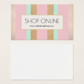 プロモーションEコマースInsert Pink、バラ金ゴールド (正面&裏面)