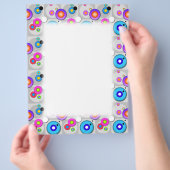 プロモーションFLYER -ポップ・アートのアートサークルデザイン チラシ (手)