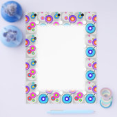 プロモーションFLYER -ポップ・アートのアートサークルデザイン チラシ (シングル)