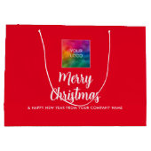 プロモーションMerry Christmas Companyロゴはこちら ラージペーパーバッグ (裏面)