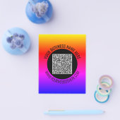 プロモーションQRコードフライヤーの例のカスタム文字 チラシ (シングル)