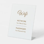 プロモーションWi-Fiパスワードネットワーク 台座サイン (正面)