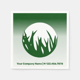 プロモーショ気にンローングサービスグリーン紙 スタンダードカクテルナプキン