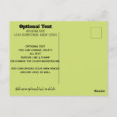 プロモーショ気にン用ローンポストカード。地紙 ポストカード (裏面)