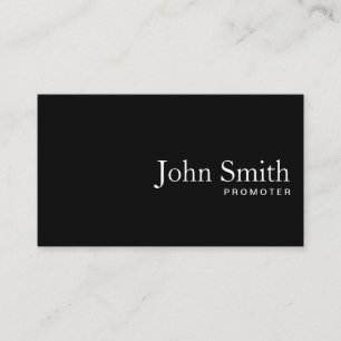 プロモータープレーンブラックQRコード 名刺