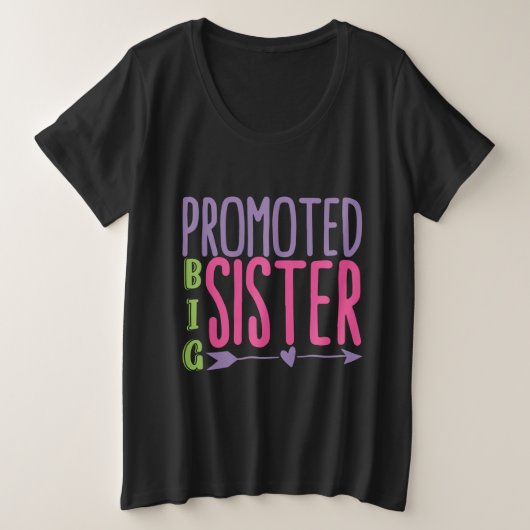 プロモートビッグシスター – Big Sister Reveal プラスサイズTシャツ (デザイン正面)