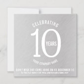 プロモ企業のンの日付を10年間保存 マグネット招待状 (正面)