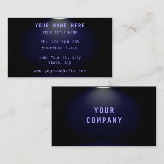 プロモ名刺デザイン 名刺 (正面/裏面)