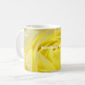 プロモ名刺マグイエローローズ – HAMbyWG コーヒーマグカップ (正面左)