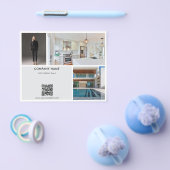 プロモ実在ーション不動産仲介業者写真QRコード チラシ (シングル)