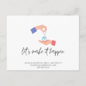 プロモ実在ートの顧客リード ポストカード (正面)