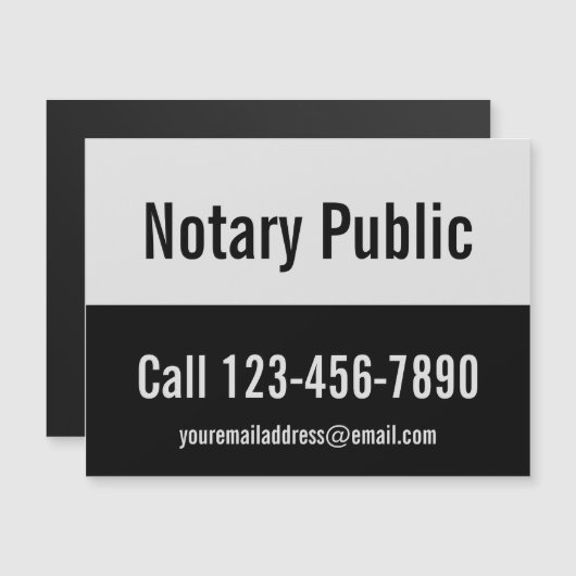 プロモ淡い色のノグレーと黒の公証人 (正面/裏面)