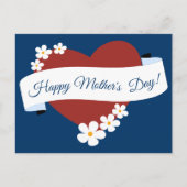 プロモ赤いハートハッピーマザーズデイ シーズンポストカード (正面)