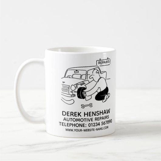 プロモ車のーコーヒーマグの修復 コーヒーマグカップ (左)