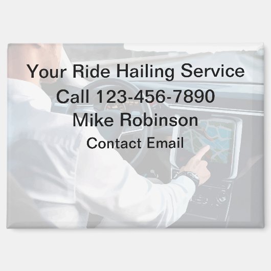 プロモ高品質ーションUberドライバ マグネット (正面)