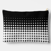 プロモ カンパニー ロゴ ハーフトーン ブラック & ホワイト アクセサリーポーチ (裏面)