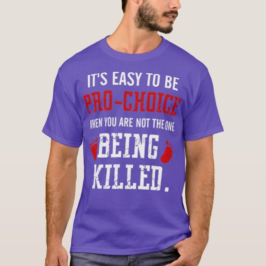 プロライフアンチ中絶反対運動 Tシャツ (正面)