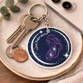 プロライフクリスチャンのシンボル永遠の魂ママベビー キーホルダー