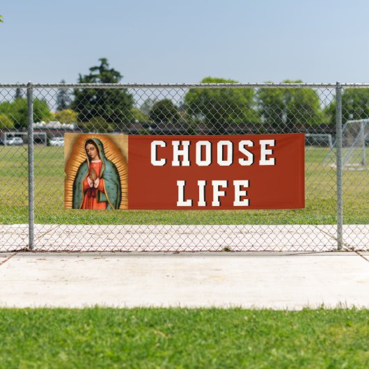 プロライフグアダルーペヴァージンメアリ宗教 横断幕 (インサイチュ)