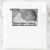 プロライフステッカー 長方形シール (バッグ)