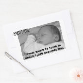 プロライフステッカー 長方形シール (封筒)