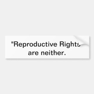 プロライフバンパーステッカー バンパーステッカー