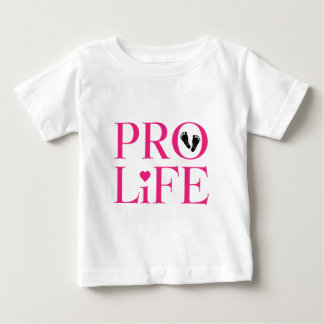 プロライフピンク ベビーTシャツ