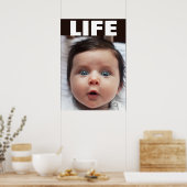 プロライフブルーアイドベビー乳児ライフ ポスター (キッチン)