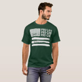 プロライフプロ神プロ銃アメリカ愛国者 Tシャツ (正面フル)