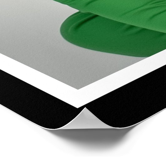 プロライフベイビー 美しい黒髪の赤ちゃん女の子が笑顔 ポスター (角)