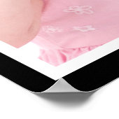 プロライフベビーガールピンク乳児ライフ ポスター (角)