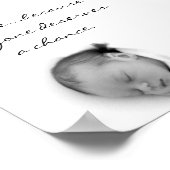 プロライフポスター…誰もがチャンスに値する。 ポスター (角)