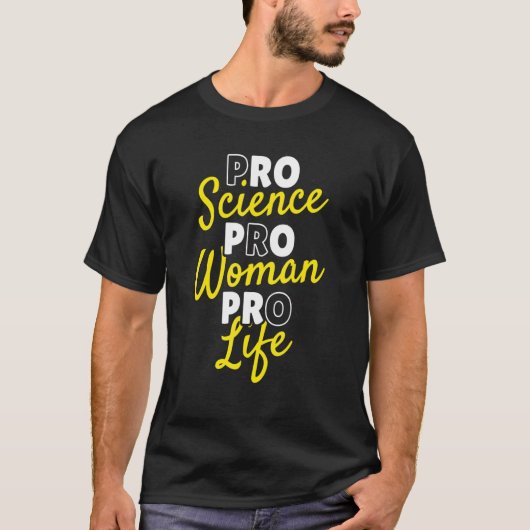 プロライフ世代共和党プロサイエンスPro Woma Tシャツ (正面)