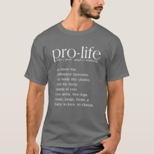 プロライフ定義Tシャツ Tシャツ