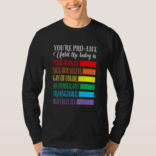プロライフ派の服 Tシャツ (正面)