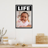 プロライフ笑顔ベビーガール乳児生活 ポスター (キッチン)