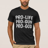 プロライフPRO-GUN PRO-GOD Tシャツ (正面)