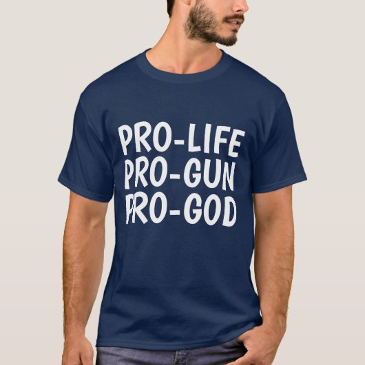 プロライフPRO-GUN PRO-GOD Tシャツ (正面)