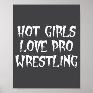 プロレス大好き女子 Funny Quote Fo ポスター