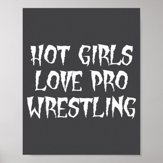 プロレス大好き女子 Funny Quote Fo ポスター (正面)