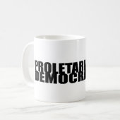 プロレタリアの民主主義のマグ コーヒーマグカップ (正面左)