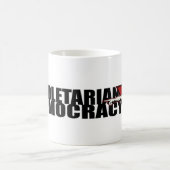 プロレタリアの民主主義のマグ コーヒーマグカップ (中央)