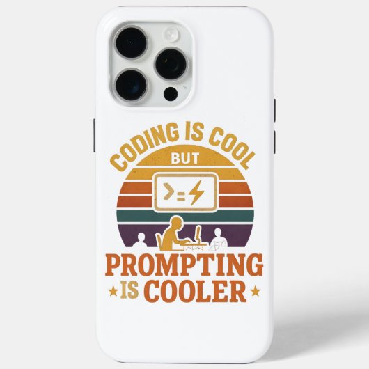 プロンプティング ビーツ コーディング iPhoneケース | テックユーモア Case-Mate iPhoneケース (裏面)