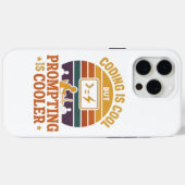 プロンプティング ビーツ コーディング iPhoneケース | テックユーモア Case-Mate iPhoneケース (裏面 (横))