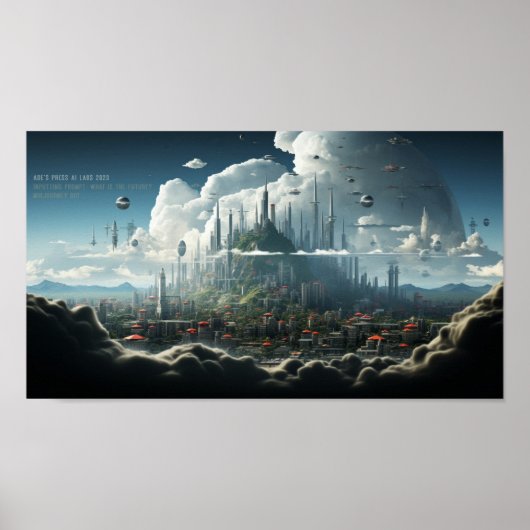 「プロンプト：未来とは？」 ポスター (正面)