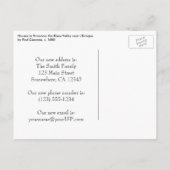 プロヴァンスに住むセザンヌ、住所の変更 案内ポストカード (裏面)