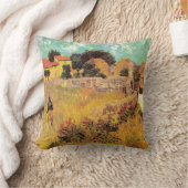 プロヴァンスのファームハウスby Vincent vanゴッホ クッション (ブランケット)