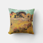 プロヴァンスのファームハウスby Vincent vanゴッホ クッション (正面)